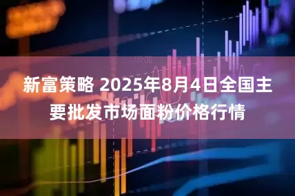 新富策略 2025年8月4日全国主要批发市场面粉价格行情