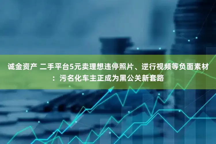 诚金资产 二手平台5元卖理想违停照片、逆行视频等负面素材：污名化车主正成为黑公关新套路