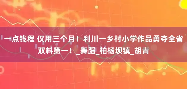 一点钱程 仅用三个月!利川一乡村小学作品勇夺全省双料第一!_舞蹈_柏杨坝镇_胡青